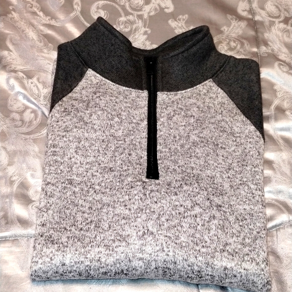 Boys Sonoma 1/4 zip Sweater Dark Gray/Light Gray (SZ L 14/16) - Excellent Cond!! - Picture 5 of 7